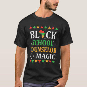 T-shirt Magie Black School Counselor Black History Mois T