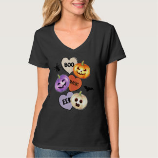 T-shirt Magie de citrouille de saison de Boo Mignonne Hall