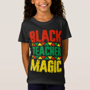 T-Shirt Magie de l'enseignant noir