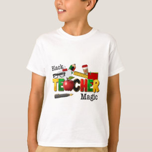 T-shirt Magie de l'enseignant noir Histoire noire afro-amé