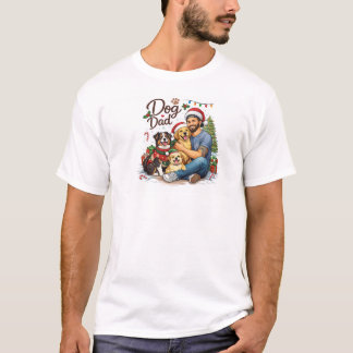 T-shirt Magie de Noël pour Papa Chien – T-shirt dr