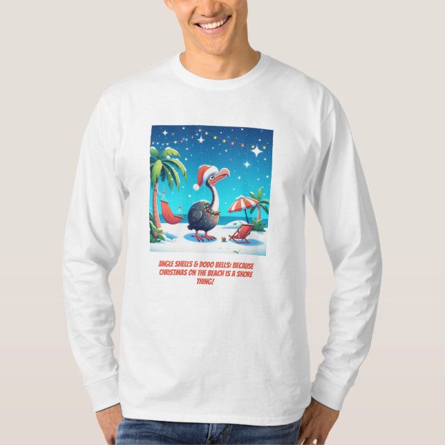 T-shirt Magie de Noël tropicale : 'Dreamy Dodo Delight' (Devant)