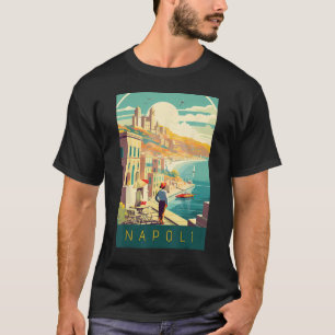T-shirt Magie méditerranéenne Naples Art Poster vintage