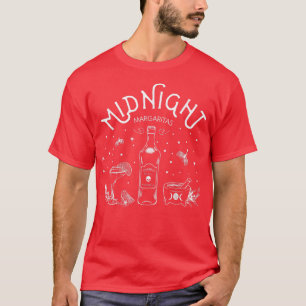 T-shirt Magie pratique Minuit Margaritas Hommes Femmes Vin