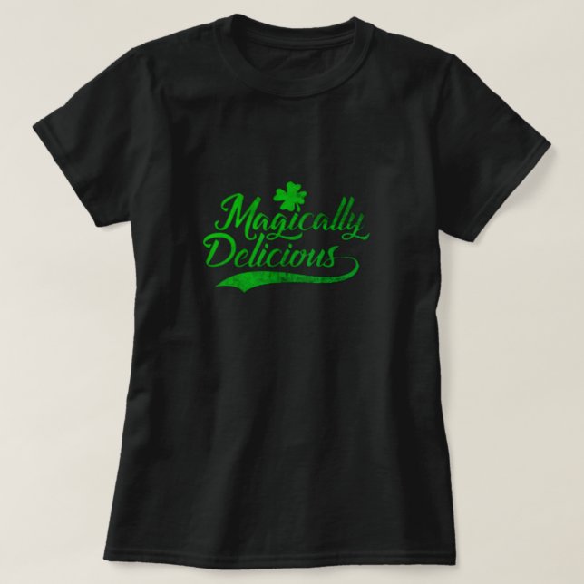 T-shirt Magique délicieux mignon St. Patricks Shamrock (Design devant)