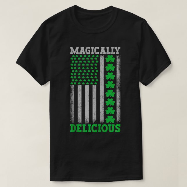 T-shirt Magique Delicious Lucky Clover déstabilisé Amériqu (Design devant)