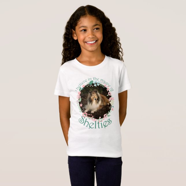 T-shirt magique Sheltie (Devant entier)