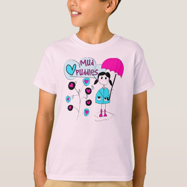 T-shirt Magmas de boue d'amour de la fille I (Devant)