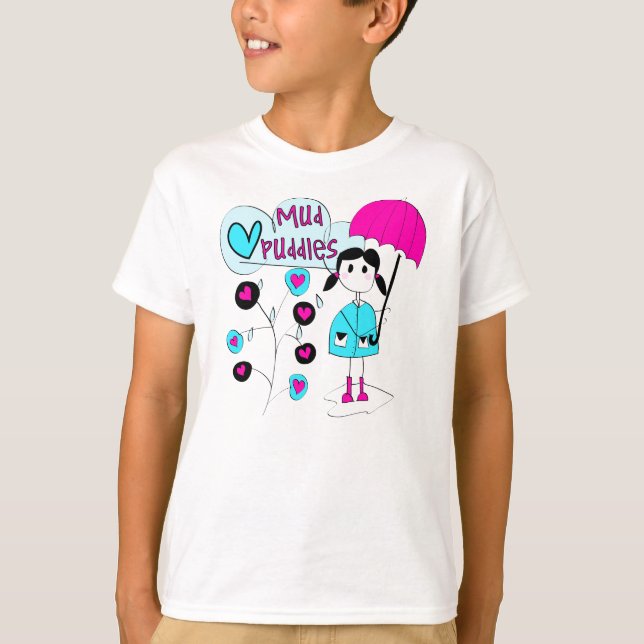 T-shirt Magmas de boue d'amour de la fille I (Devant)
