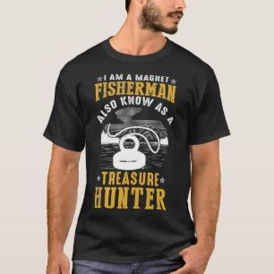 T-shirt Magnet Fisherman Également Connu Sous Le Nom De Ch