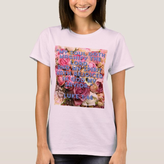 T-shirt Magnificat Luke 1:46 (Devant)