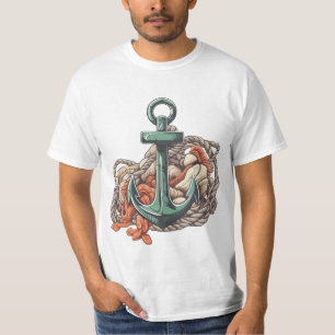 T-shirt Magnifique Ancre Comic Style Maritime Adventure
