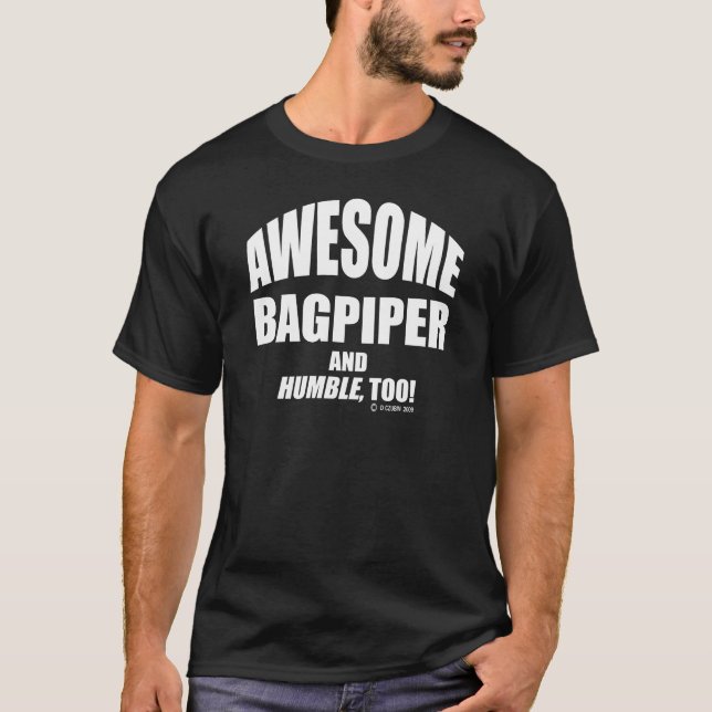 T-shirt Magnifique Bagpiper (Devant)