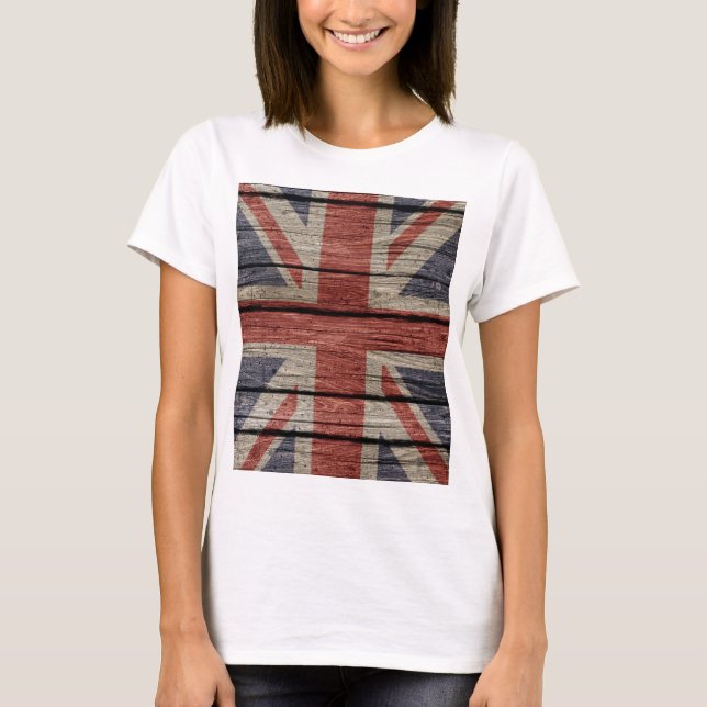 T-shirt Magnifique cool branché vieux grunge de bois drape (Devant)