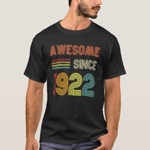 T-shirt Magnifique depuis 1922 100e Anniversaire Rétro