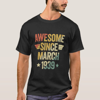 T-shirt Magnifique Depuis 1939 Mars