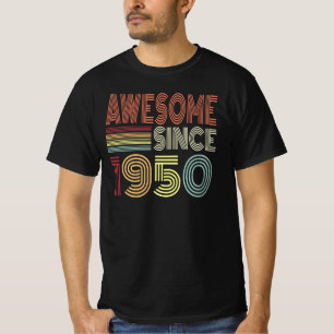 T-shirt Magnifique Depuis 1950 Retro Né En 1950 Anniversai