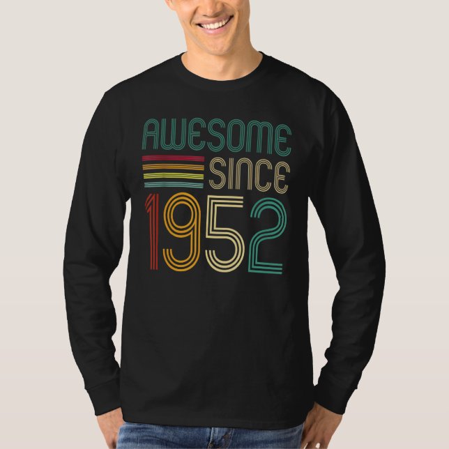 T-shirt Magnifique depuis 1952 70e anniversaire Retro (Devant)