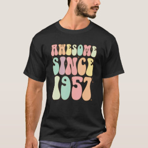 T-shirt Magnifique Depuis 1957 Anniversaire 65 Ans Femmes