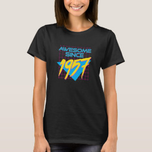 T-shirt Magnifique Depuis 1957 Cool 65 Ans Retraité