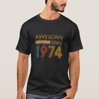 T-shirt Magnifique Depuis 1974 47E Anniversaire Pour Homme