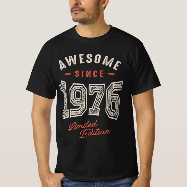 T-shirt Magnifique depuis 1976 - 46e anniversaire Retro Cl (Devant)
