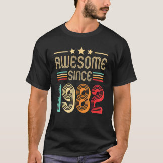 T-shirt Magnifique depuis 1982 40e anniversaire 40 ans rét