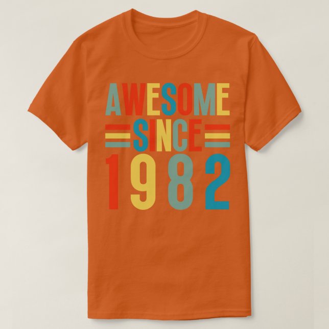 T-shirt Magnifique Depuis 1982 5 (Design devant)