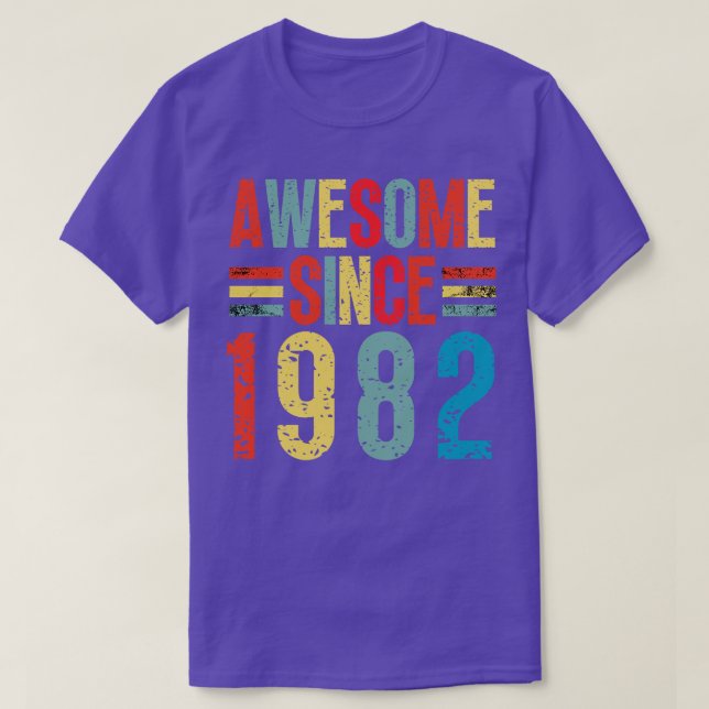 T-shirt Magnifique Depuis 1982 6 (Design devant)