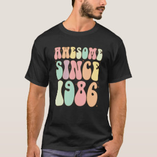 T-shirt Magnifique Depuis 1986 Anniversaire 36 Ans Femmes 