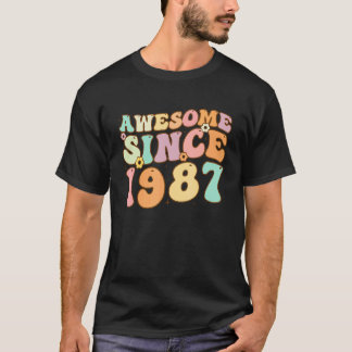 T-shirt Magnifique Depuis 1987 35 Ans 35ème Anniversaire