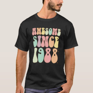 T-shirt Magnifique Depuis 1988 Anniversaire 34 Ans Femmes 