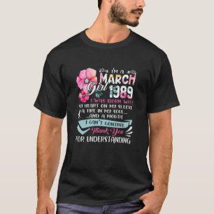 T-shirt Magnifique Depuis 1989 32E Anniversaire Je suis Un