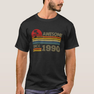 T-shirt Magnifique Depuis 1990 32e anniversaire 32 ans