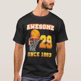 T-shirt Magnifique Depuis 1993 Basketball 29E Anniversaire
