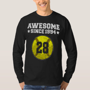 T-shirt Magnifique depuis 1994 Softball 28e anniversaire 2