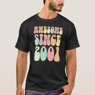 T-shirt Magnifique Depuis 2001 Anniversaire 21 Anniversair
