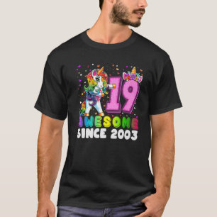 T-shirt Magnifique Depuis 2003 Unicorn Flossing 19E Annive