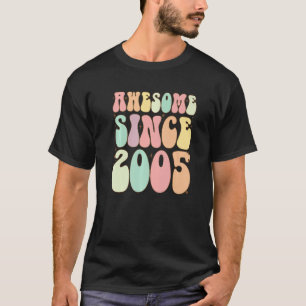 T-shirt Magnifique Depuis 2005 Anniversaire 17 Anniversair