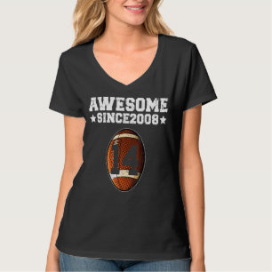 T-shirt Magnifique depuis 2008 Football 14e anniversaire 1