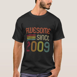 T-shirt Magnifique Depuis 2009 14E Anniversaire Rétro