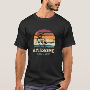 T-shirt Magnifique Depuis 2010 Dino 11 Ans Anniversaire de