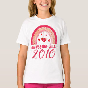 T-shirt Magnifique depuis 2010 Rainbow 12th Birthday Gift