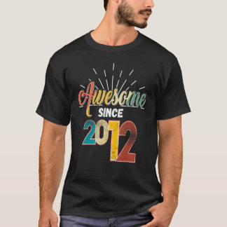 T-shirt Magnifique depuis 2012 11e anniversaire Rainbow Vi