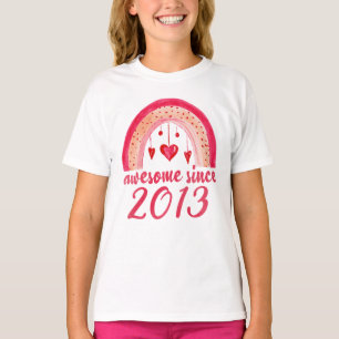 T-shirt Magnifique depuis 2013 Rainbow 9th Birthday Gift