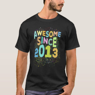 T-shirt Magnifique Depuis 2013 Retro 9 Ans 9e Anniversaire