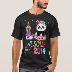 T-shirt Magnifique depuis 2014 8ème anniversaire 8 ans Pan