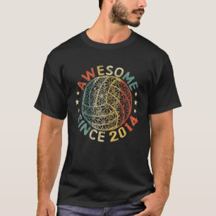T-shirt Magnifique Depuis 2014 Anniversaire 8 Anniversaire