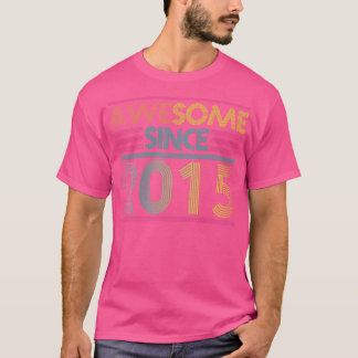 T-shirt Magnifique Depuis 2015 Funny Colorful 2015 Anniver