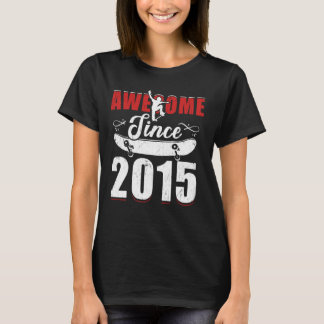 T-shirt Magnifique Depuis 2015 Tee 9 Skateboard Son My 9th